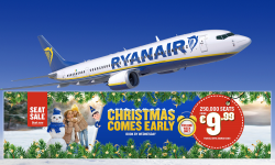 Рождество приближается. Новая акция Ryanair