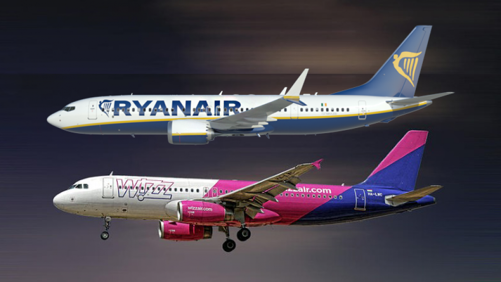 Новые рейсы Ryanair и Wizzair из Украины