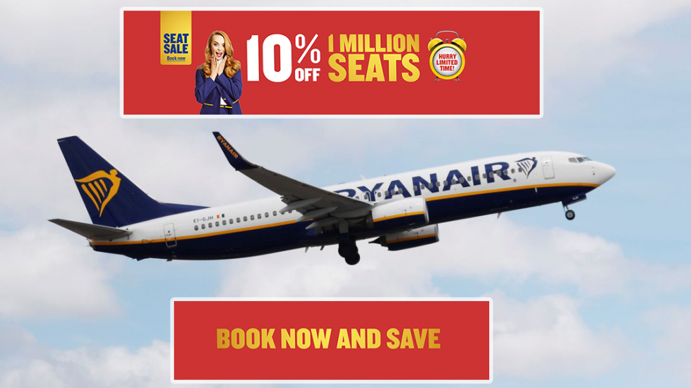 Очередная распродажа билетов от Ryanair