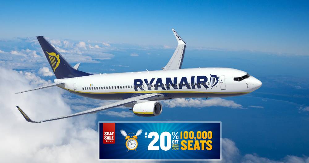 100 тысяч билетов Ryanair дешевле до 20%